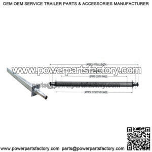 92.13" Square Galvanized Trailer Axle (3,750 lb.)