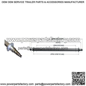 92.13" Square Galvanized Trailer Axle (4200 lb.)