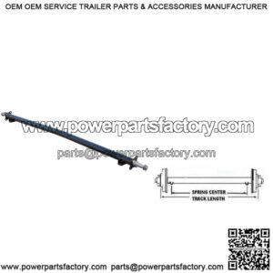 Straight Trailer Axle, 73" H.F./58" S.C. (3,500 lb.)