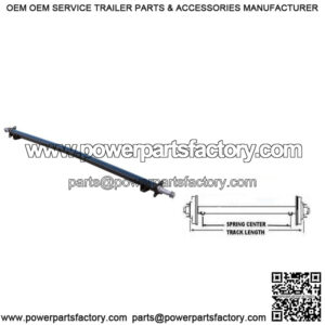 Straight Trailer Axle, 95" H.F./80" S.C. (3,500 lb.)