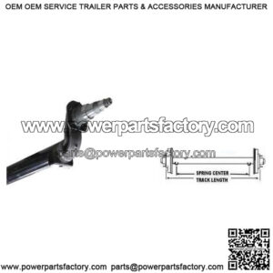 4" Drop Trailer Axle, 95" H.F./79" S.C. (5200 lb.)