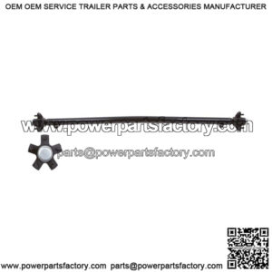 Straight Trailer Axle 2K with Idler Hubs 54" H.F. / 42" S.C.