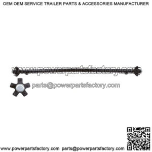 Straight Trailer Axle 2K with Idler Hubs 71" H.F. / 58.5" S.C.