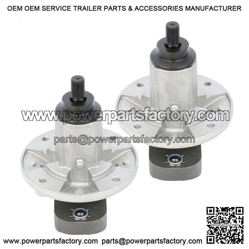 2 Pack Spindle Assembly W/Pulley Nut New For John Deere L111 L118 L120 L130