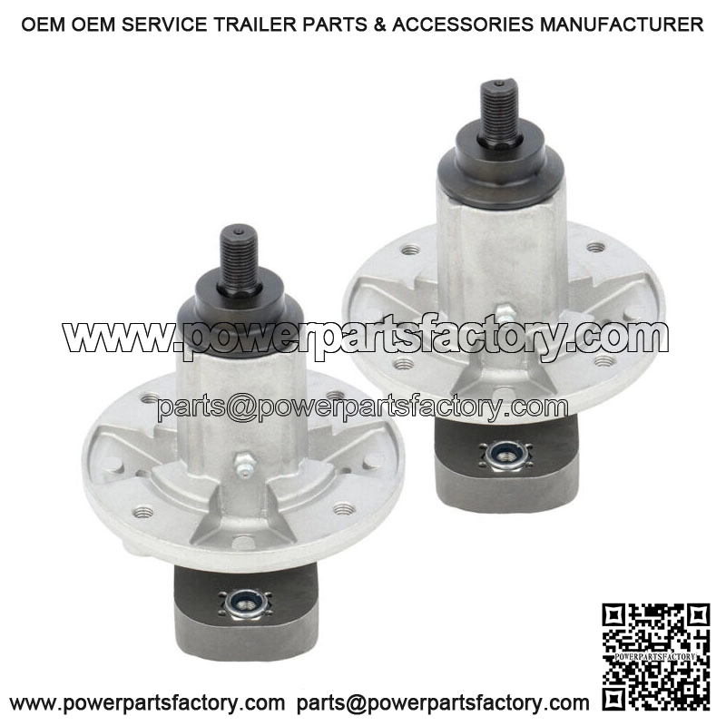 2 Pack Spindle Assembly W/Pulley Nut For John Deere L118 L120 L130ping