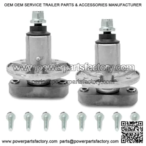 (2) Spindle Assemblies For John Deere L110 L120 L130 Mowers 42" Deck GY20785