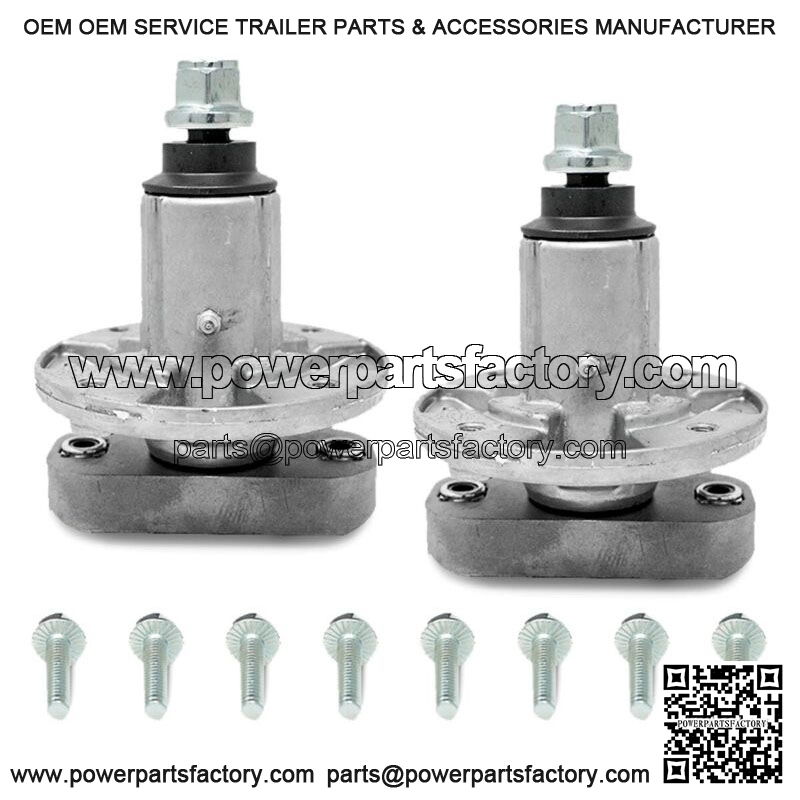 (2) Spindle Assemblies For John Deere L110 L120 L130 Mowers 42" Deck GY20785