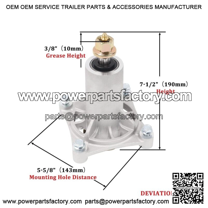 Mower Deck Spindle Kit for 42?? 46?? 48?? 54?? Cut YTH22V46 Z254 YTH18542 - Image 3