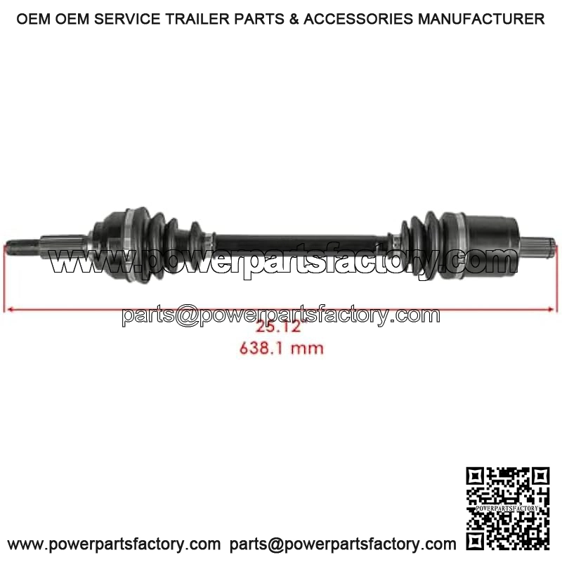 AM141844 Front Right CV Joint Axle Compatible with John Deere Gator HPX 815 615E 850D - Image 2