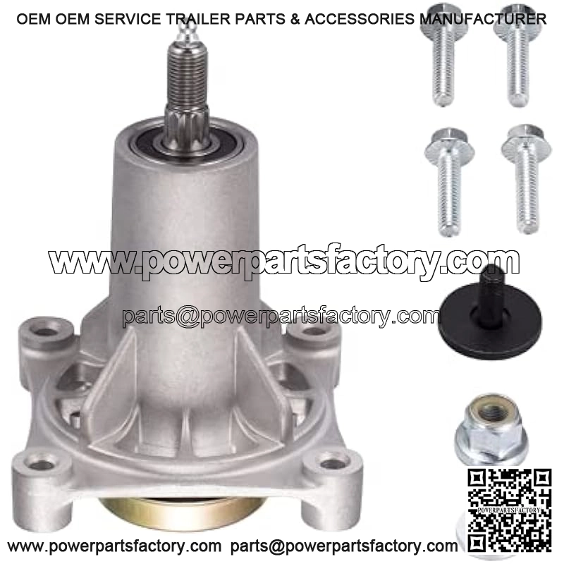 Spindle Assembly Fits for Craftsman/Husqvarna/Ariens/Poulan - Mandrel Fit for 42" 46" 48" 54" Mower Deck, With Thread Bolts and Grease Fittings, Replaces 192810 532187292 532187281 567253301 587819701