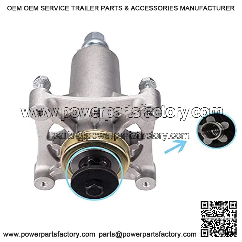 Spindle Assembly Fits for Craftsman/Husqvarna/Ariens/Poulan - Mandrel Fit for 42" 46" 48" 54" Mower Deck, With Thread Bolts and Grease Fittings, Replaces 192810 532187292 532187281 567253301 587819701 - Image 4