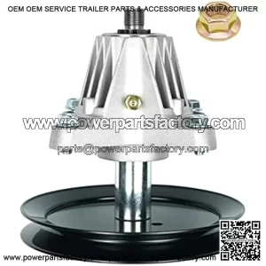 Outdoor Power Mower Blade Spindle Assembly Replaces Cub Cadet MTD 918-04865A 618-04636 918-04636 618-04636A 918-04636A with Mounting Bolt and Blade Mounting nut Mounting Holes are Threaded