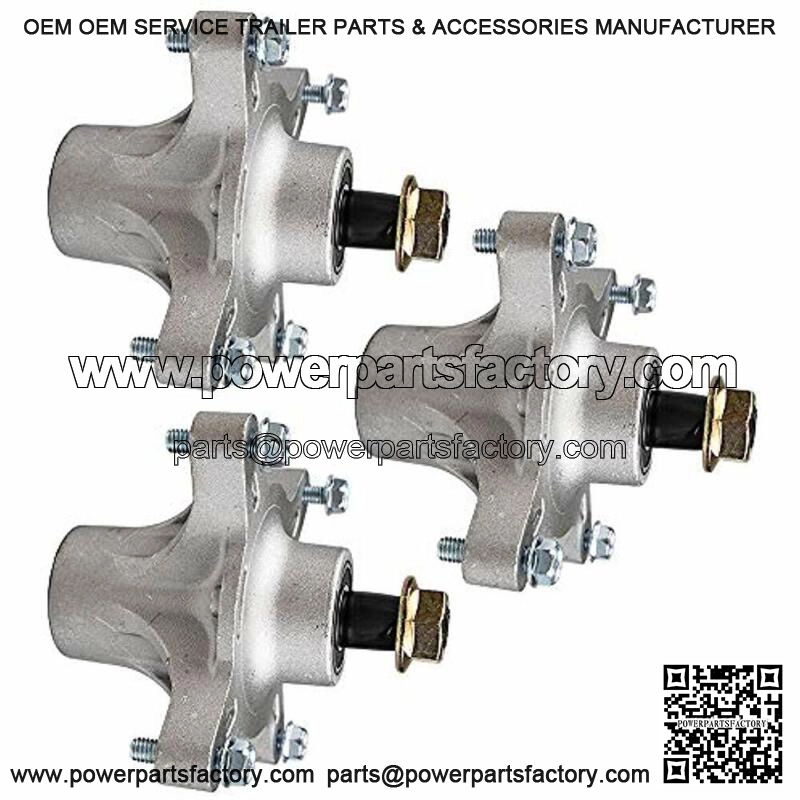 3 Mandrel Spindle Set For 42" Deck Exmark Quest Timecutter SS 4235 SS4225 - Image 2