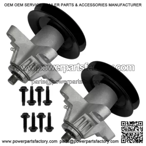 2 Spindle Assembly W/Pulley For Troy Bilt Tb2450 HOrse Mustang XP Rzt 50in Deck