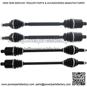 Front Rear CV Axle Drive Shaft Set for Polaris Ranger XD 1500 Crew 1337043