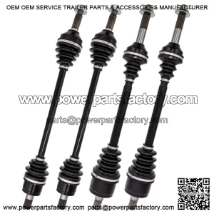 Complete Front & Rear CV Axle Driveshaft Assembly Kit for Kawasaki Teryx 750