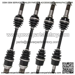 Complete F&R CV Axle Driveshaft Kit for Yamaha Kodiak 400 450 Grizzly 350