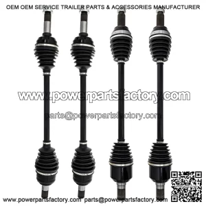 Front Rear CV Axle Kit for Yamaha Wolverine RMAX4 1000 B4J-2518F-00-00