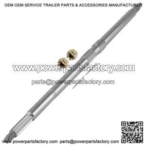 Rear Axle Shaft with Castle Nuts Pin For Polaris Xpedition 325 425 2000-2001