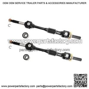 Rear Axle Pair with Wheel Bearings for Kawasaki Mule 2510, 3000, 3010, 4000 & 4010