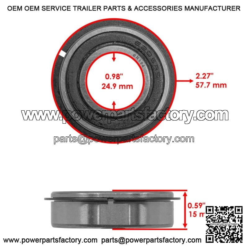 AM102888 Front or Rear Left & Right Wheel Ball Bearing For John Deere - Image 2