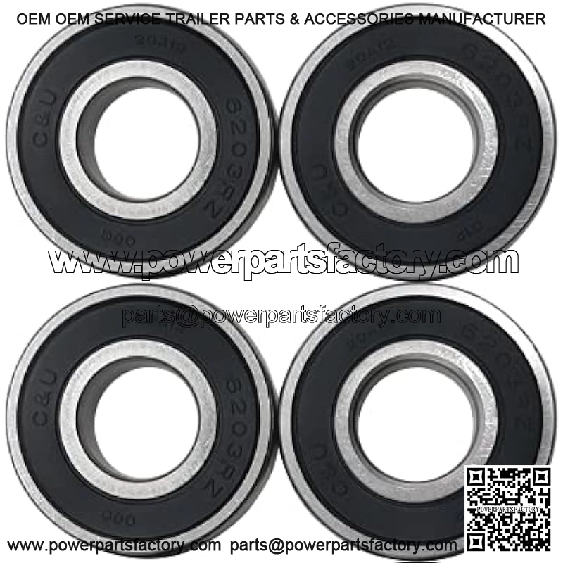 4pcs Bearings for Craftsman Poulan Husqvarna 110485X, 532110485: John Deere GX20818, JD8535: MTD 741-0600, 941-0600, 741-0124, 941-0124: Toro 100-1048, 10-9966, 112-0423, 251-277, 38-7820