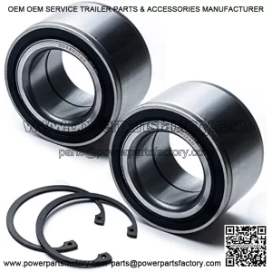 2 Pack - Front Axle Wheel Bearing w/C-Clip for John Deere Gator Utility Vehicle fits Gas or Diesel HPX 2x4 4x4, HPX Trail, HPX615E HPX815E, XUV620I, XUV850D, TX Turf, UTV ATV SXS XUV