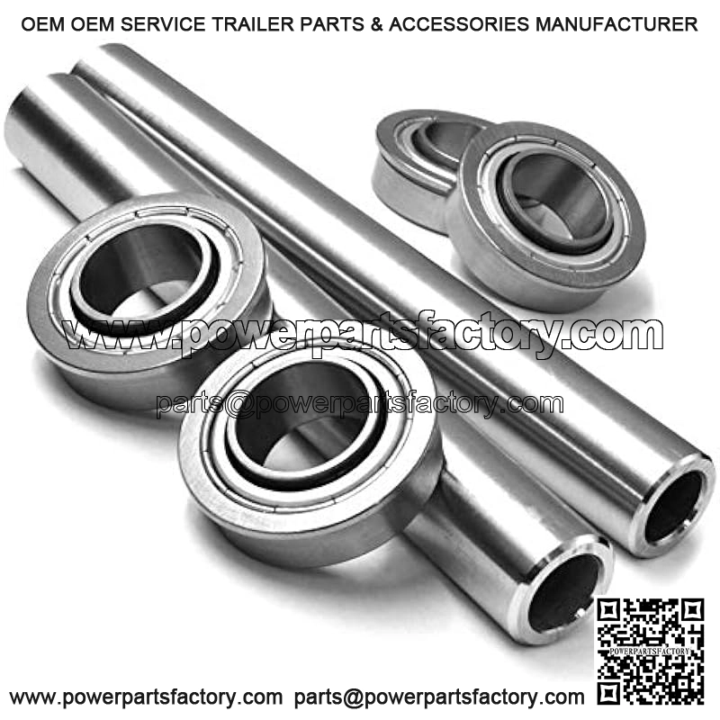 2 Kits Stainless Steel Front Axle & Bearing Conversion OEM Upgrade for Husqvarna Z242F Z246 Z246i Z248F Z254 Z254F Z254i EZ4824 RZ4621 RZ4824F RZ5424 RZ5426 RZ54i (Fits 6" Wheel Sleeves Only