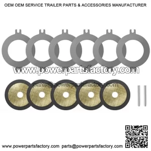 Replacement for John Deere AM148465 Wet Brake Disk Kit fits John Deere Gator Utility XUV 625 825 835 855 865 Vehicles, AM148465, AM140803 Park Brake Discs Replacement Kit