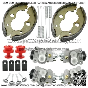Front Brake Wheel Cylinders w/Shoes Kit for Honda Rancher 350 400 TRX350 TRX400