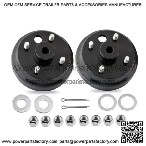 EZGO TXT Brake Drum/Hub Assembly with Lug Nuts for 1982-up Electric & 1982-1993 2 Cycle Gas Golf Cart Models Replaces OEM # 19186-G1P, 17298-G1, 17082-G2, 24-Teeth Star
