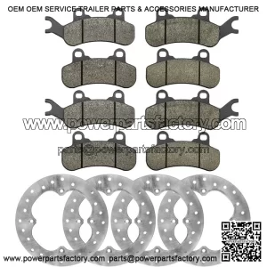 Can-Am Maverick/Max X3 2017 Front & Rear Brake Rotors w/Brake Pads