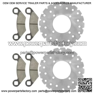 Polaris Scrambler 500 2X4/4X4 2001-2009 Front Brake Disc Rotors w/Pads