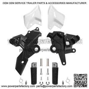 Kawasaki Ninja 650 Z650 Z650RS 2017-2024 Driver Footrests Footpegs Bracket Set