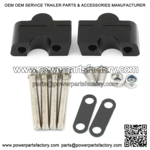 Kawasaki ER-6N Z650 Ninja650 2017-2023 Black Handlebar Riser Clamp Mount