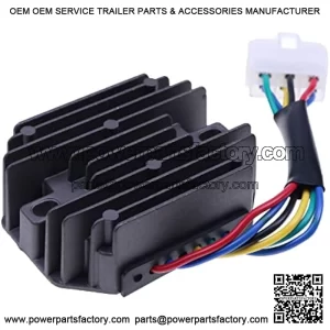 Voltage Regulator Rectifier Regulator AM101046 AM126304 AUC12632 Compatible with John Deere X710 X730 X734 X738 X739 2500B 2500E 2653 2653B 4x2 Gator, 6x4 Gator, CS Gator, CX Gator and TS Gator