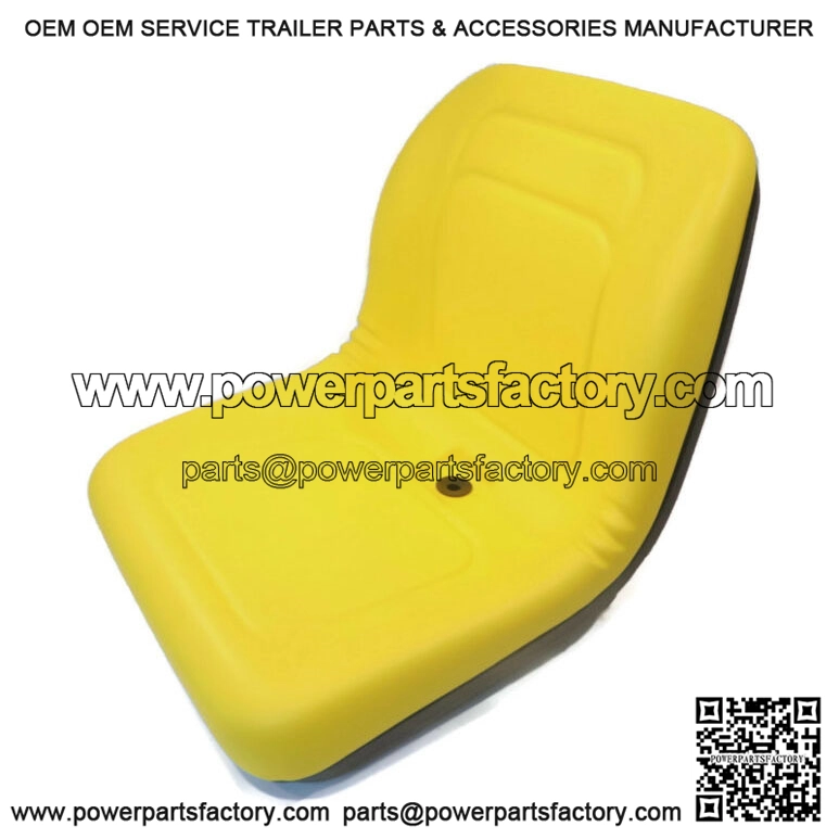Yellow HIGH BACK SEAT for John Deere Lawn Mower Models L118 L120 L130 L135 L145