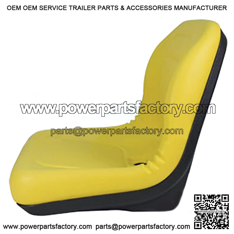 Yellow High Back Seat Fits John Deere Lawn Mower Models L118 L120 L130 L135 L145 - Image 3