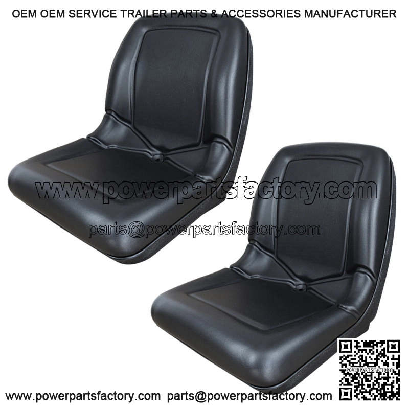 (2 Seats) High Back Seat for John Deere Gator CS TS TX 4X2 AM133476 - Black