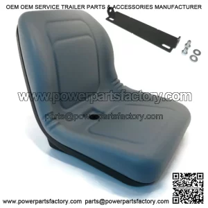 Gray High Back Seat fits John Deere Gators TX, TX Turf, TH 6x4, TE, XUV, Trail