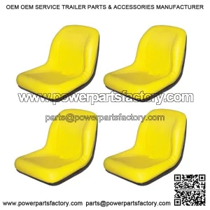 4 HIGH BACK Seats Fits John Deere Fits Gator TX / TX 4x2 / TX Turf / TX 4x2 Turf