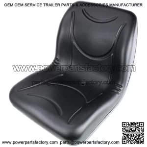E-AM129970 Black Seat for John Deere Gator w/Drain Hole (M-Gator, E, Turf, TX 4X2, TH Turf, XUV550, 4X4 HPX, 4X2 Trail, 6X4 Trail ++)