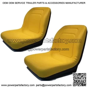 (2) HIGH Back Seats for John Deere Gator Model E-Gator CS CX 4x4 Trail HPX TE