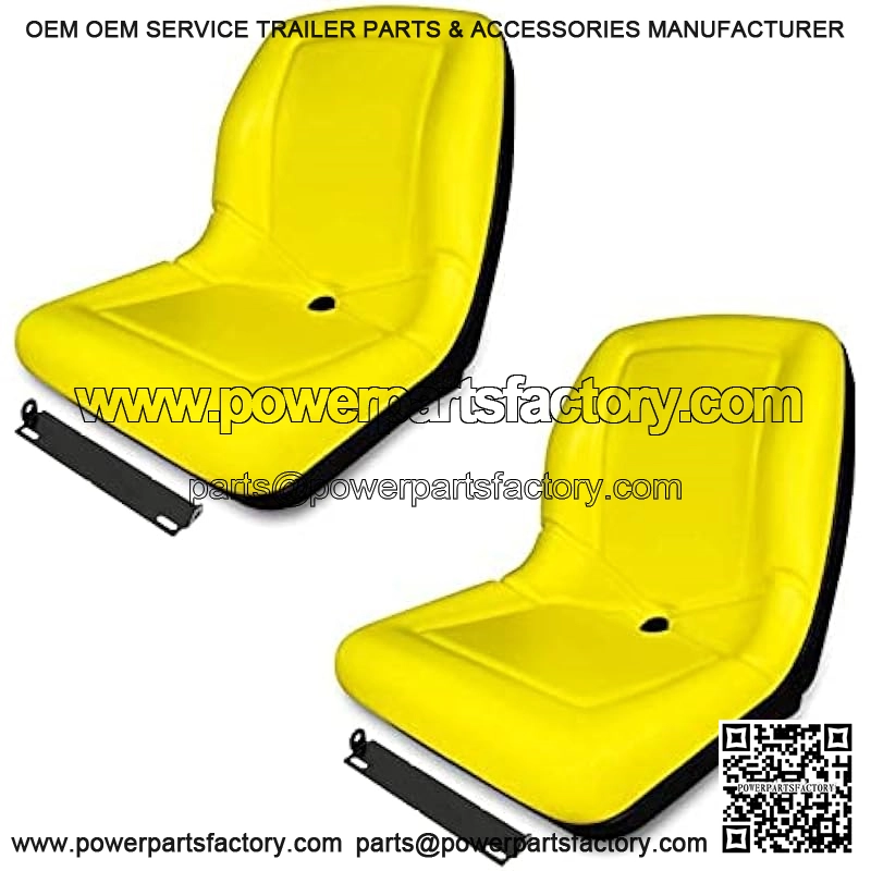 (2) TRAC SEATS Yellow Flip Up Seats for John Deere Gator CX (Below Serial Number 039,999) For PN: VGA10177