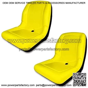 TRAC SEATS (2 Seats) Yellow Seat for John Deere Gator CS TS TX 4X2 AM133476 - High Back Seats