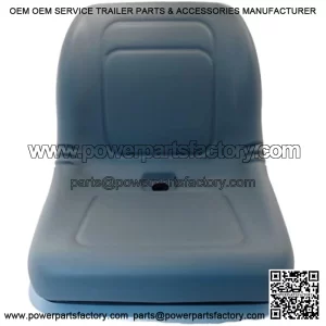 New Grey HIGH Back SEAT w/Pivot Rod Bracket for John Deere Gator CS CX Utility