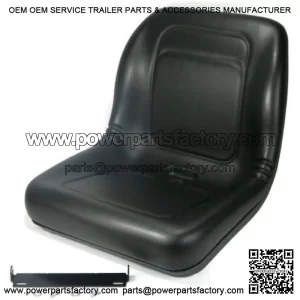 Black High Back Seat fits John Deere Gator CS, CX, 4x2 HPX, 4x4HPX,4x4 Trail HPX