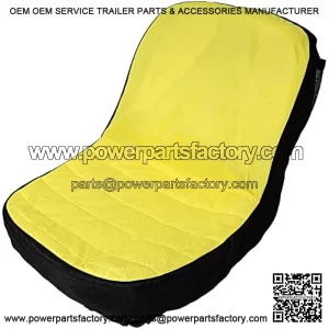 Upgrade Large Seat Cover LP92334, Riding Lawn Mower Cushioned Waterproof Seat Cover up to 18" High Perfectly Fits for John Deere Mower & Gator Seats, Comes with Convenient Storage Pouch