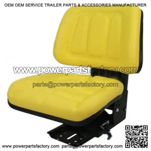 T333YL (1) New Yellow Tractor Suspension Seat Fits John Deere Makes & Models