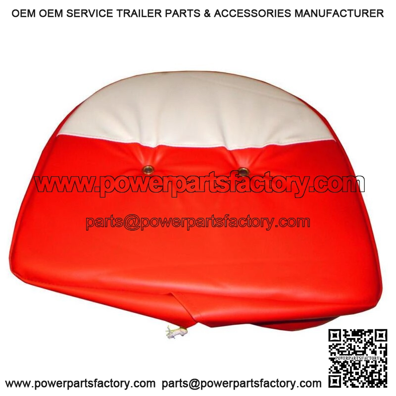 21" Cushion Seat Cover Red & White Fits IH Fits FARMALL Universal Mower & Farm T